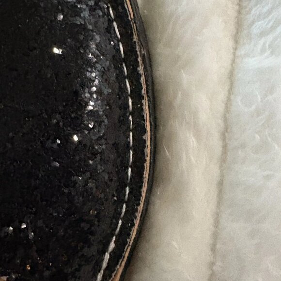 Dirty Laundry Black Glitter Sling Back Sandals Sz 9 EUC 40 - Picture 9 of 10